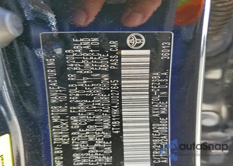 2018 Toyota Camry L from USA, damaged, VIN 4T1B11HK4JU027645